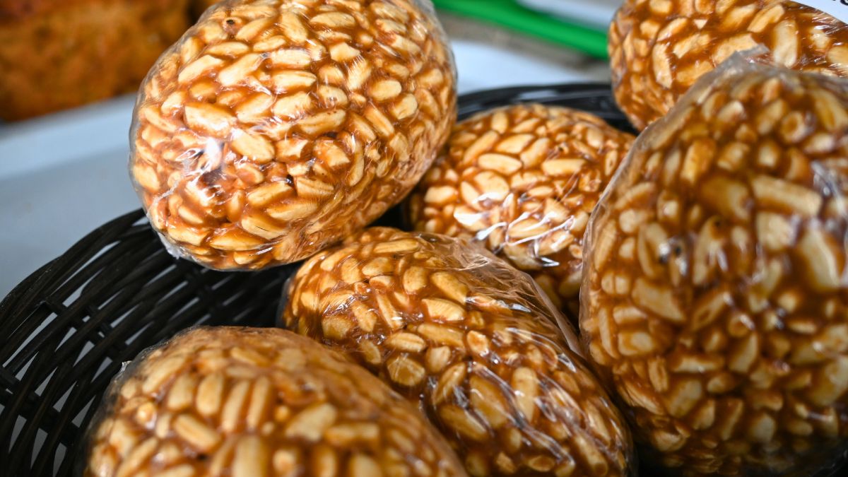 Szyszki z ryżu i karmelu