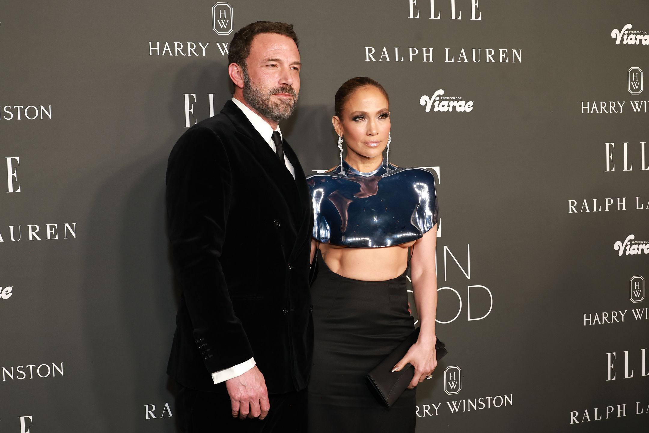 Ben Affleck i Jennifer Lopez podczas ELLE's 2023