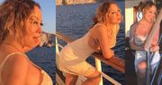 Mariah Carey wygina się w halce na pokładzie jachtu (ZDJĘCIA)
