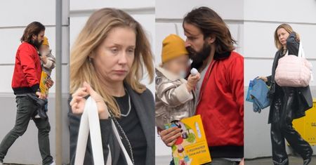 Zwyczajny dzień Warnke i Stramowskiego: Katarzyna z tobołkiem, Piotr z dzieckiem na rękach (ZDJĘCIA)