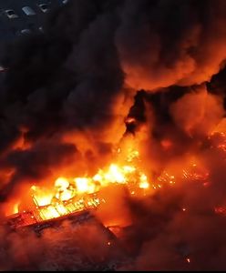 Tak wyglądał pożar w kulminacyjnym momencie. Porażające nagranie
