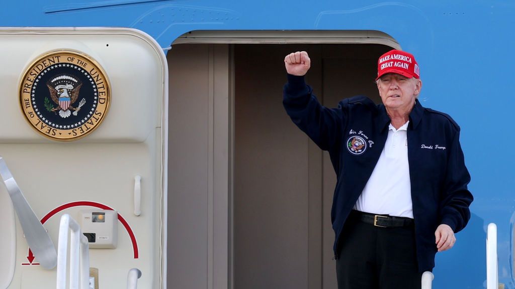 President Trump Arrives In Miami On Air Force One
Joe Raedle