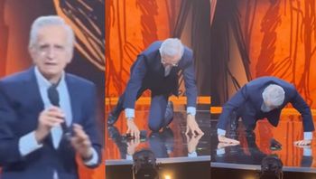 88-letni Jacek Fedorowicz nagle zaczął robić pompki. Widownia zawyła