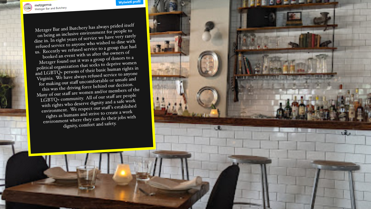 Restauracja nie obsłużyła chrześcijan