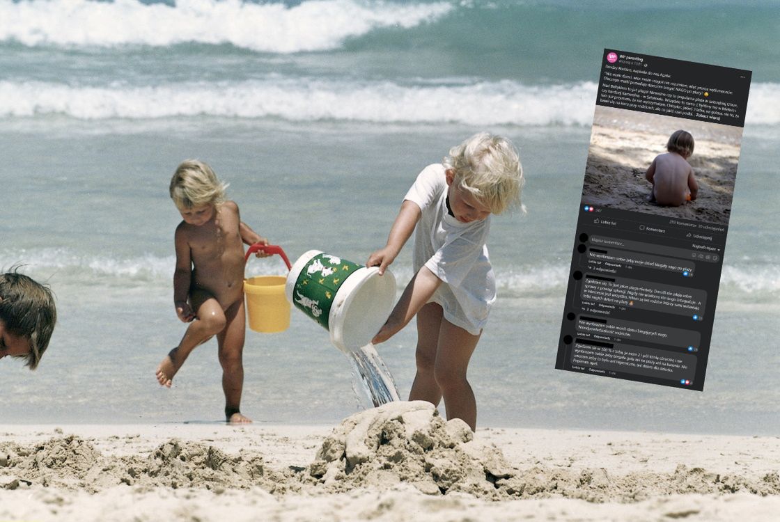 Co roku na polskich plażach wiele dzieci biega bez strojów kąpielowych