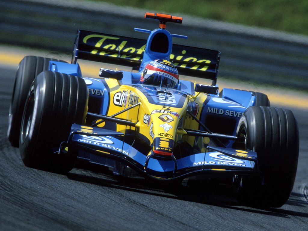 Zwycięski Renault R25 jako jedyny złamał dominację Ferrari