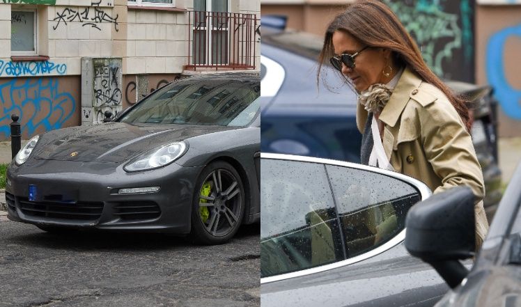 Kinga Rusin "przyłapana" na mieście z zakupami