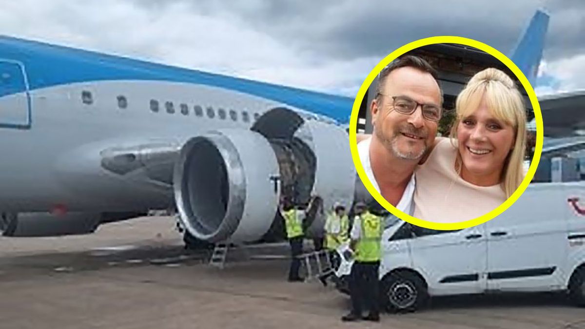 Tina i Leslie Driver przeżyli na pokładzie samolotu chwile grozy