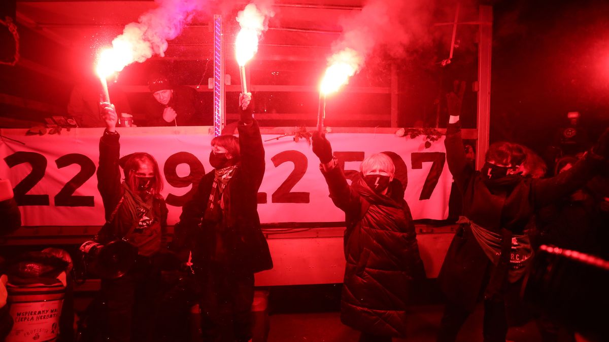 Marzec 2021. Strajk Kobiet w Warszawie