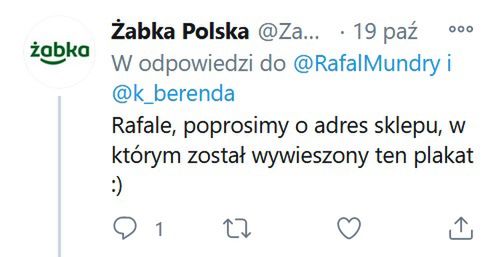 Żabka odniosła się do obejścia zakazu "godzin dla seniorów" w jednym ze swoich sklepów