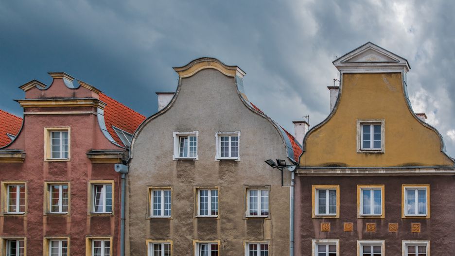 Budynki w Olsztynie na Warmii 