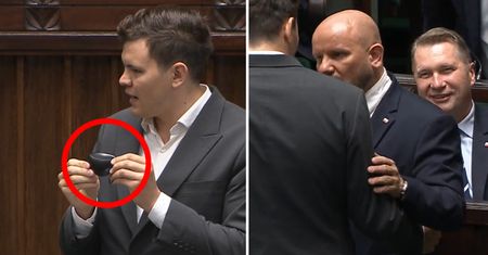 Gomoła dał "prezent" Czarnkowi. Zamieszanie w Sejmie