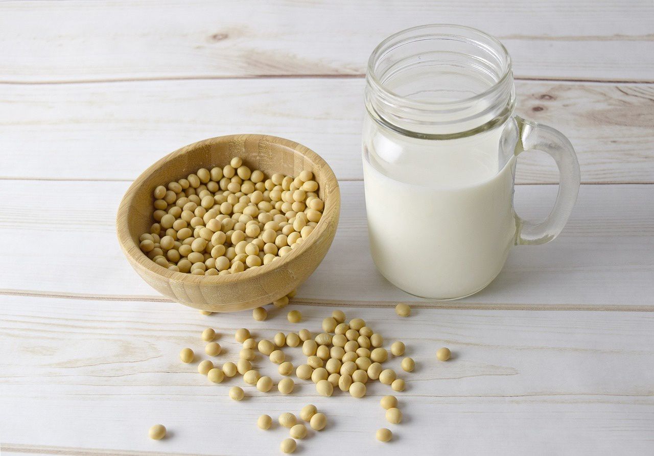 Many dairy product substitutes are made from soy.