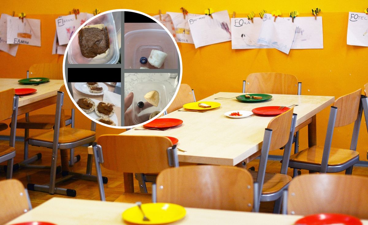 Burzę w sieci wywołały zdjęcia posiłków z przedszkola w Łubiance