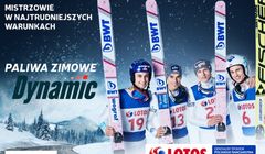 Kamil Stoch, Piotr Żyła, Maciej Kot i Dawid Kubacki z Tomaszem Rożkiem reklamują Lotos Dynamic Diesel (wideo)