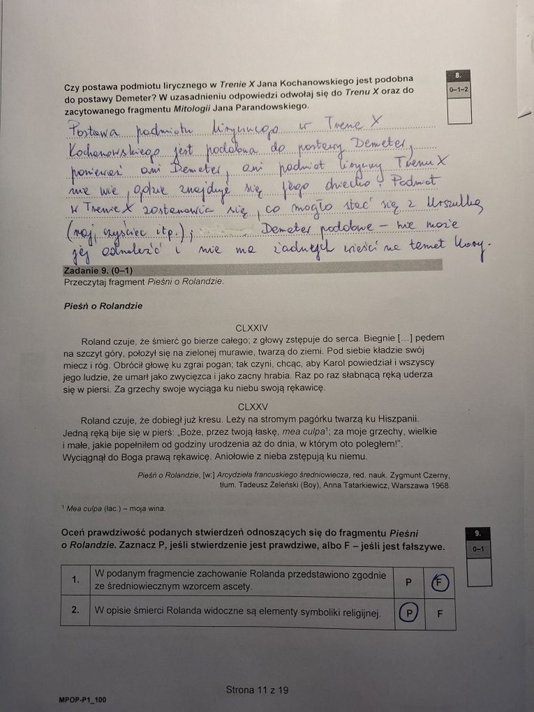 Matura z j. polskiego 