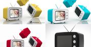 Cyfrowa ramka wyglądająca jak stary telewizor