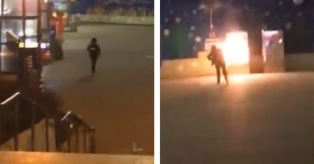 Rzucił koktajlem Mołotowa w biletomat. 26-latek w rękach policji