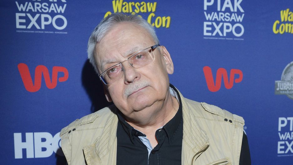 Andrzej Sapkowski na Warsaw Comic Con w 2018 r.