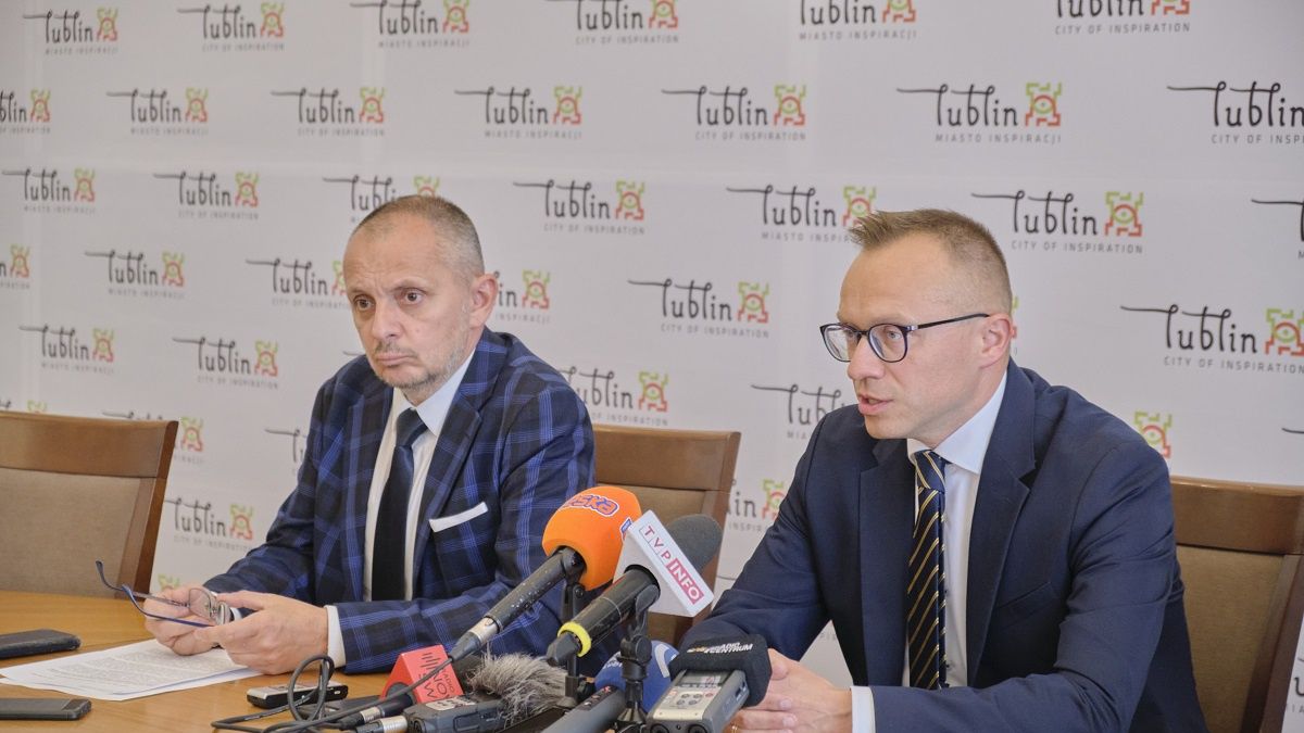 Mariusz Banach (zastępca prezydenta Lublina) i Artur Soboń (wiceminister finansów)