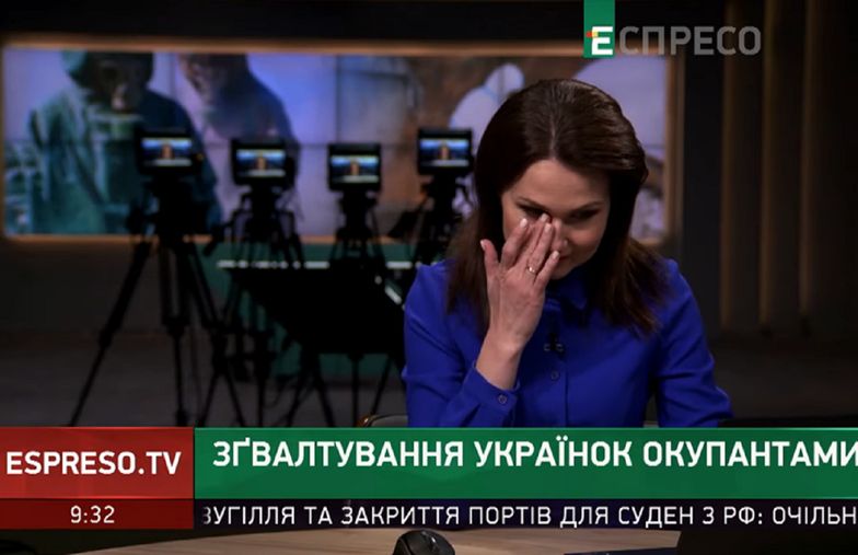 Prezenterka mówiła o Ukrainie. Nagle rozpłakała się na wizji