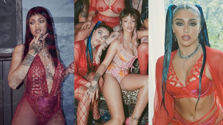 Rihanna i Lourdes Leon w walentynkowej kampanii bielizny