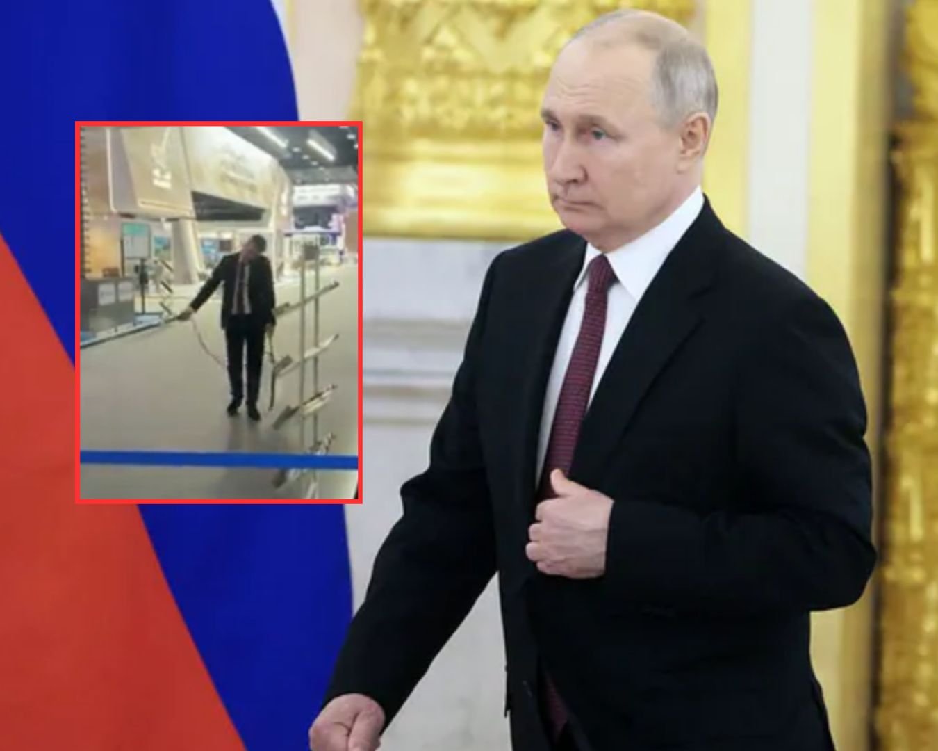 Szykowali się na przyjazd Putina. Nagranie w sieci