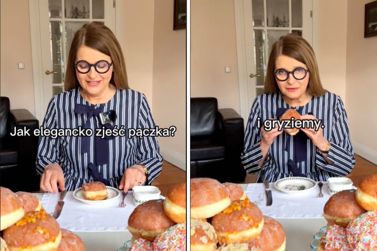 Jak jeść pączki, by się nie pobrudzić?