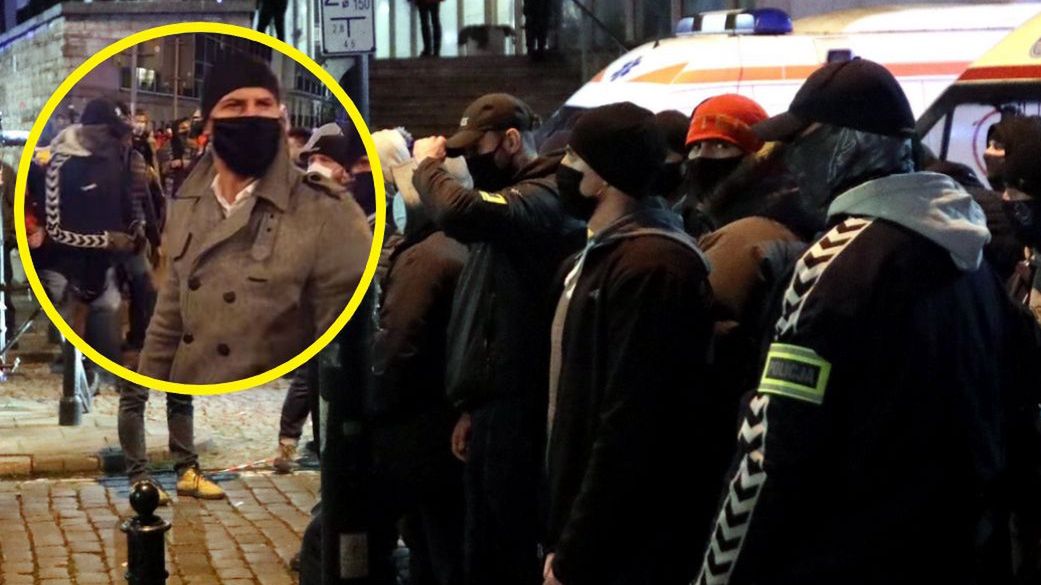 Strajk Kobiet w Warszawie18.11.2020 Warszawa. Policjanci z BOA po cywilnemu