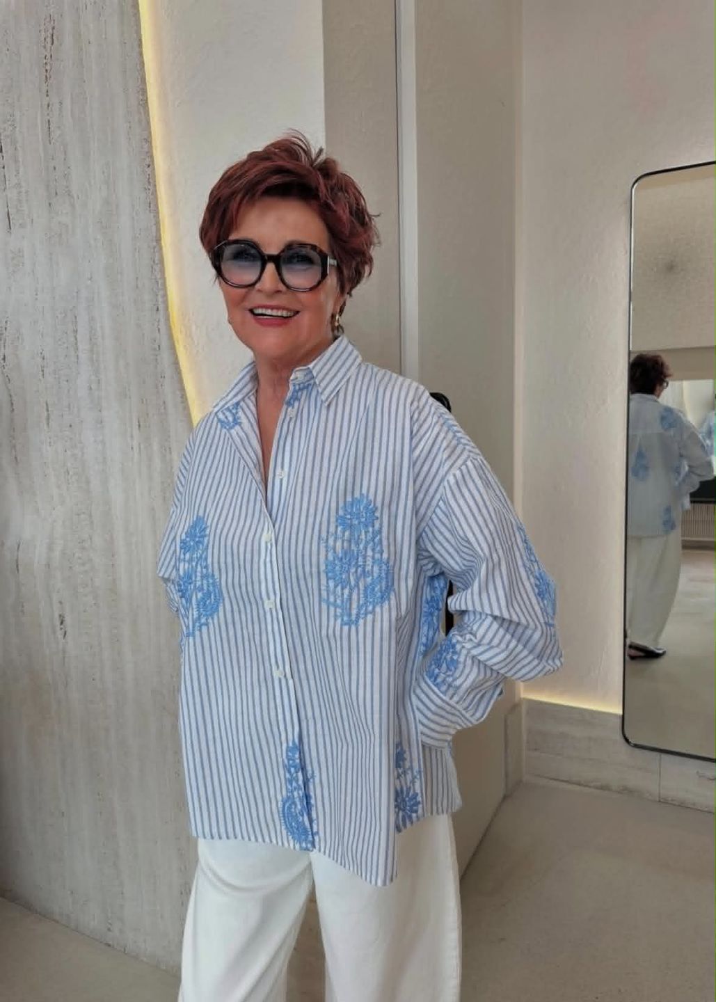 Jolanta Kwaśniewska prezentuje stylizacje