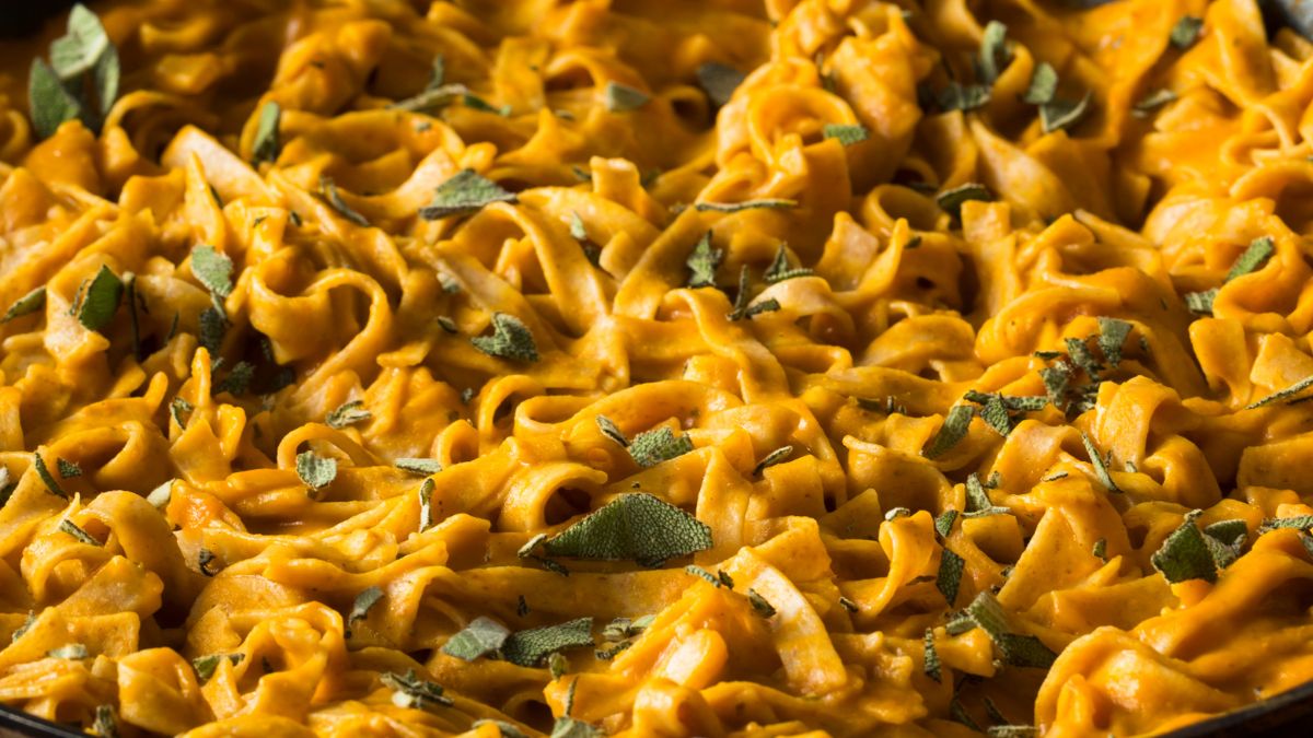 Makaron z dynią pasmakuje nawet dzieciom 