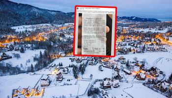 "Aż nie wierzę". Wróciła z góralskiej karczmy. Zdjęcie paragonu