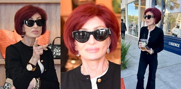Ultraszczupła Sharon Osbourne poluje na markowe ciuszki w Hollywood (ZDJĘCIA)