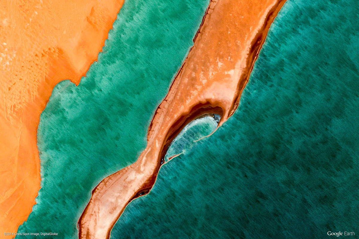 Niezwykłe kolory, kształty i wzory na zdjęciach satelitarnych Ziemi z Google Earth 18