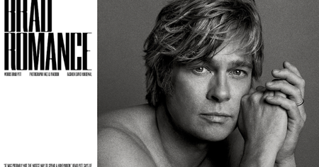 Odmłodzony Brad Pitt w sesji dla magazynu "V"! (ZDJĘCIA)