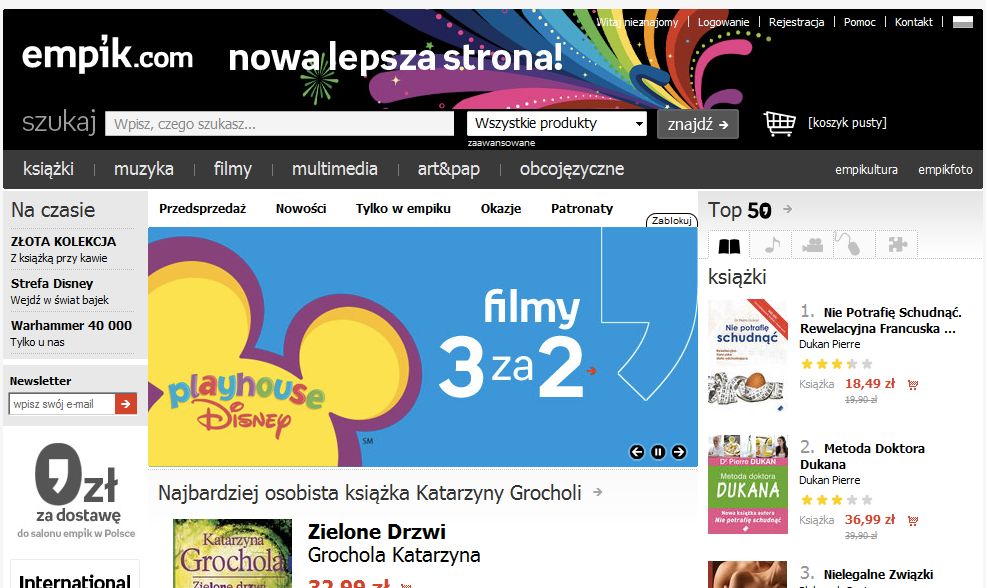 Nowe szaty empik.com - lepiej, ale to jeszcze nie to