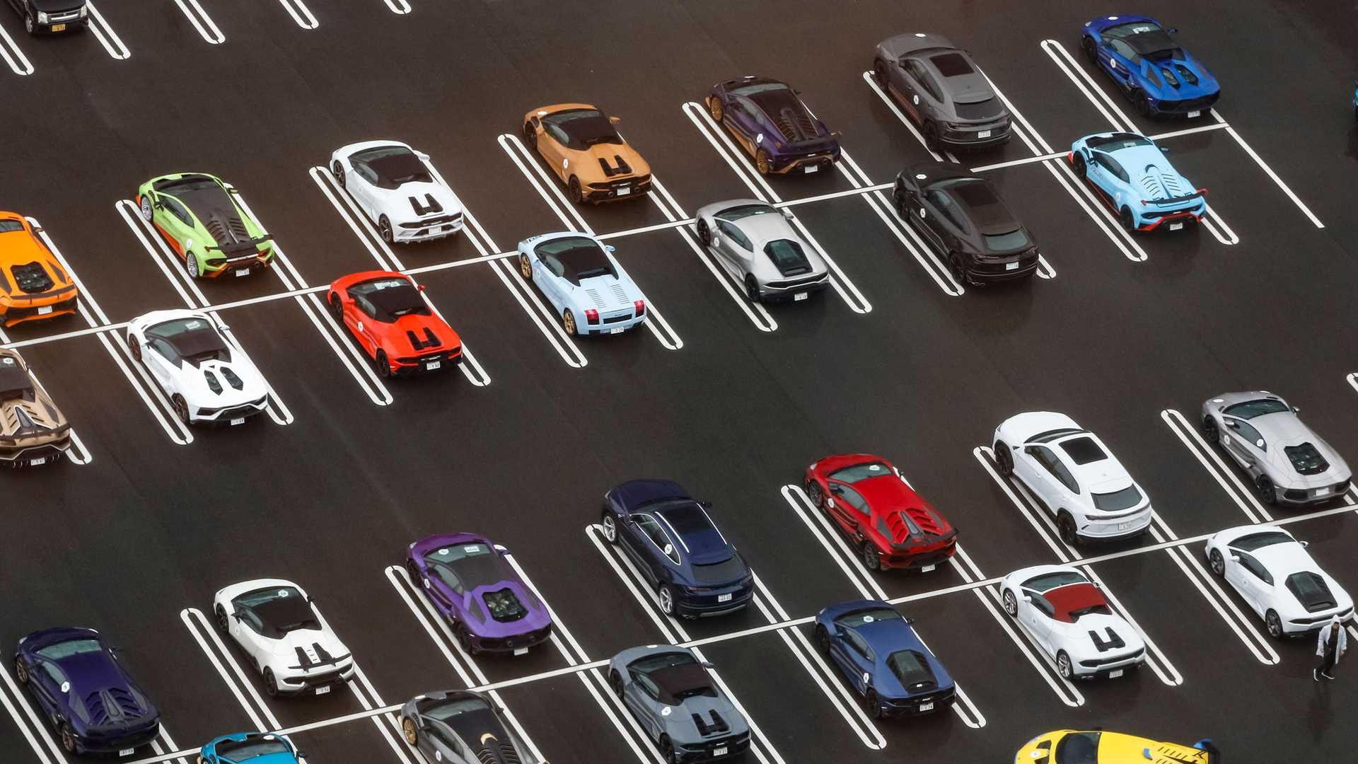 Największa parada lamborghini