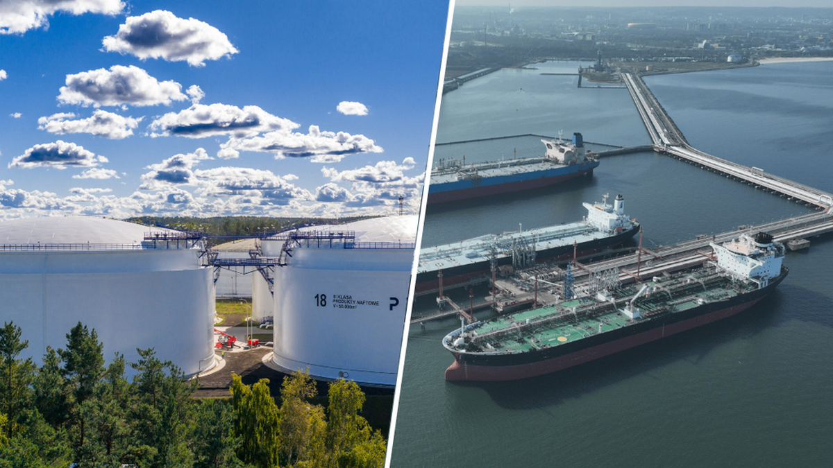 Zbiorniki w Dębogórzu i Naftoport w Gdańsku