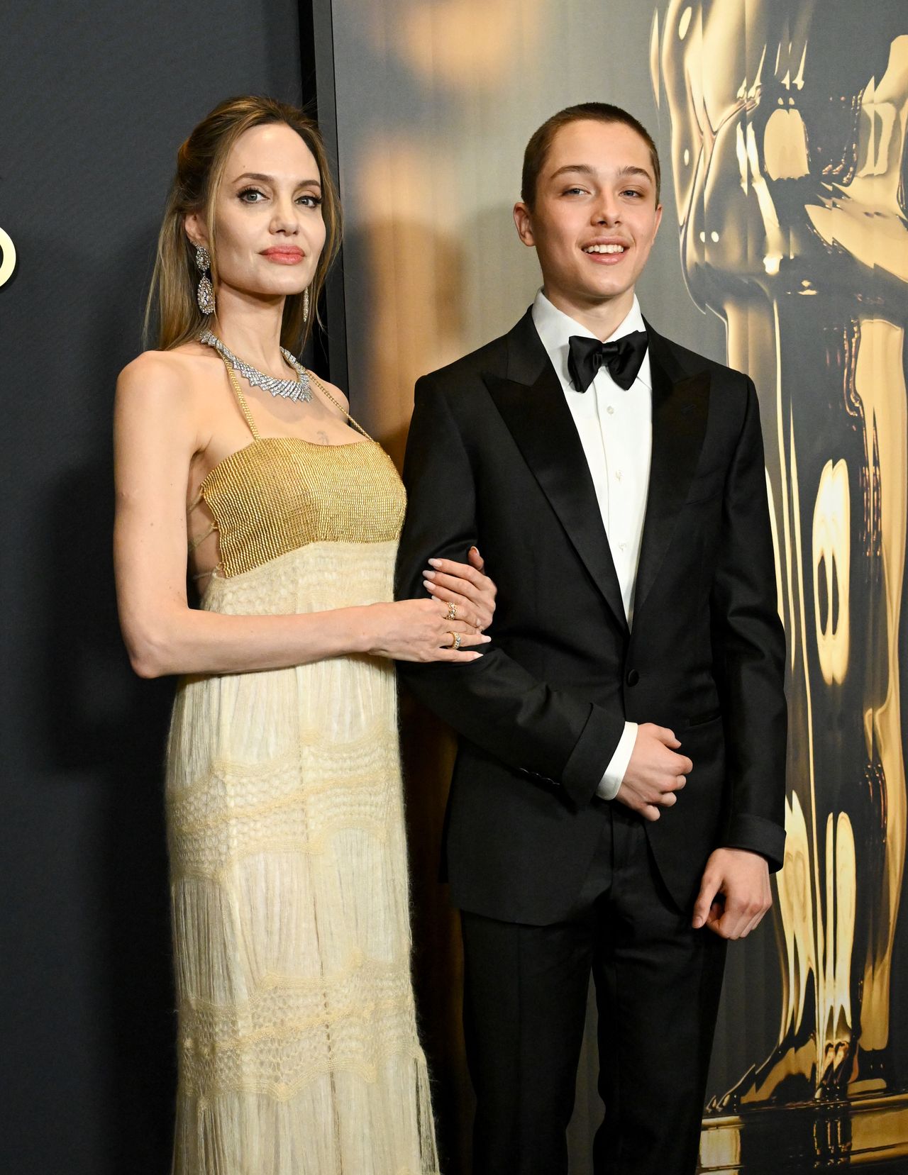 Angelina Jolie and Knox Jolie-Pitt