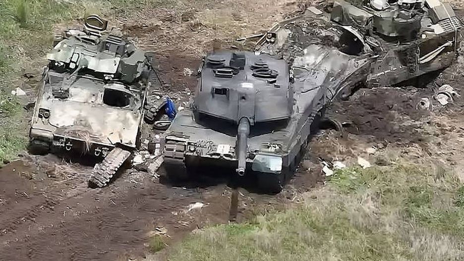 Zachodni sprzęt zniszczony w Ukrainie