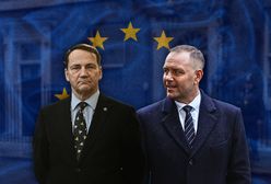 "Nacjonalistyczne androny". Sikorski uderza w Nawrockiego ws. UE