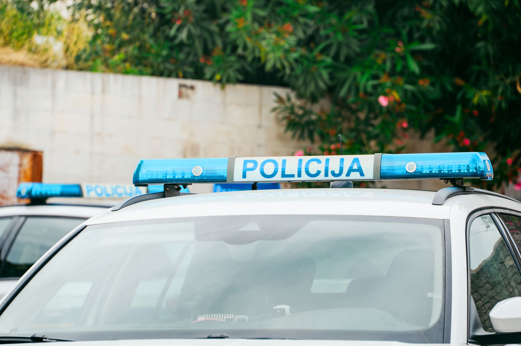 Samochód chorwackiej policji