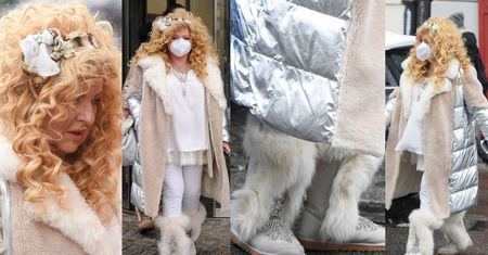 Magda Gessler w stylizacji na ŚNIEŻYNKĘ odwiedza śniadaniówkę (ZDJĘCIA)