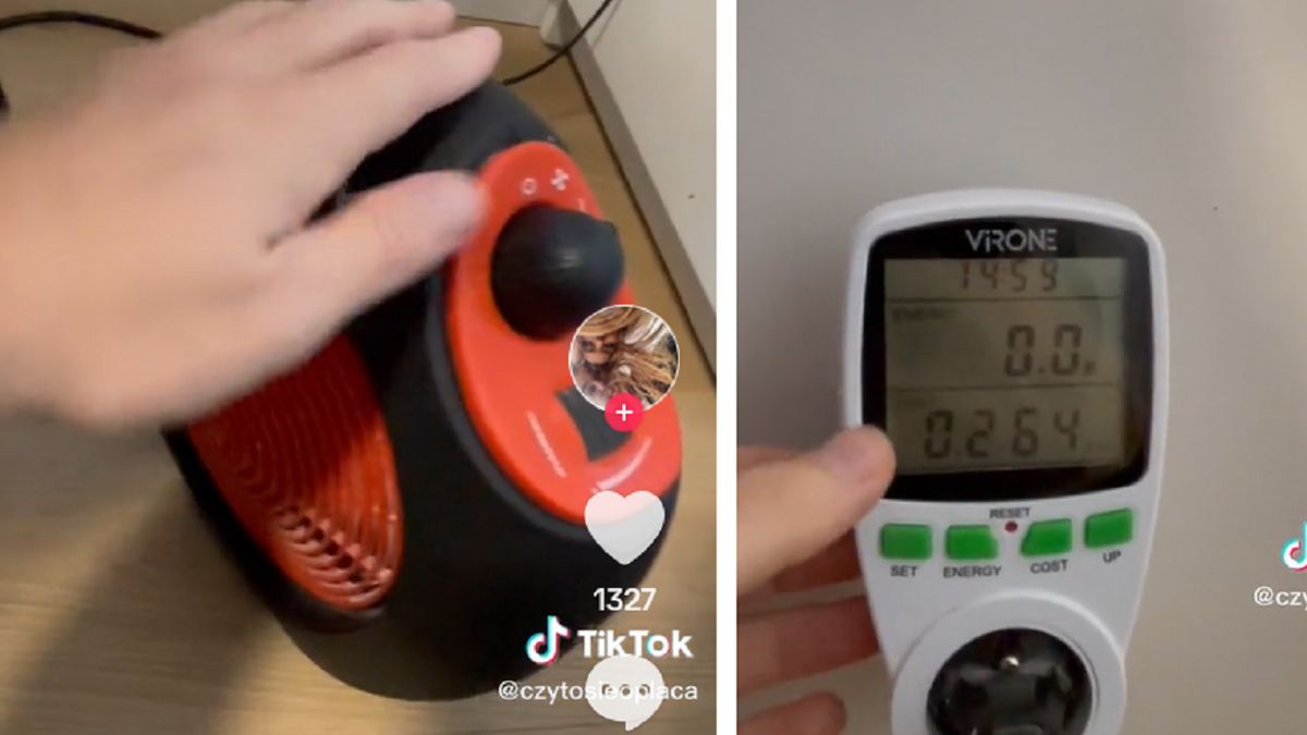 Podszedł z miernikiem do farelki