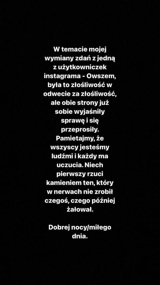 Sebastian Fabijański tłumaczy się z wysmiania internautki