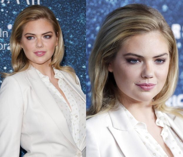 Kate Upton w białym garniturze