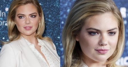 Kate Upton w białym garniturze