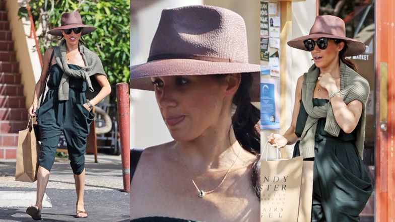 Meghan Markle w stylizacji na Włóczykija na zakupach w Santa Barbara