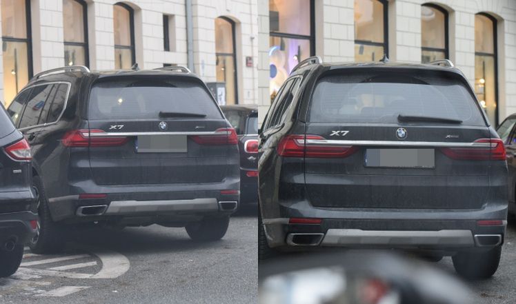 Radosław Majdan parkuje na zakazie i idzie do butiku 