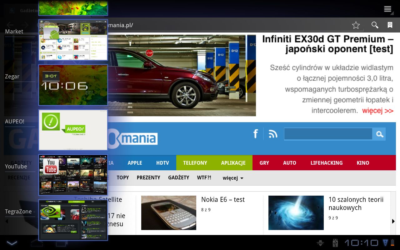 Acer Iconia Tab A500 - dobry i tani konkurent iPada? [test] 16